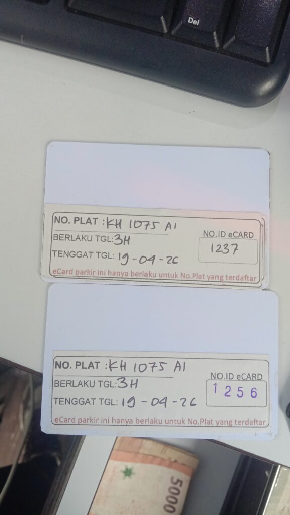 Kartu member id 1237 pindah ke id 1256