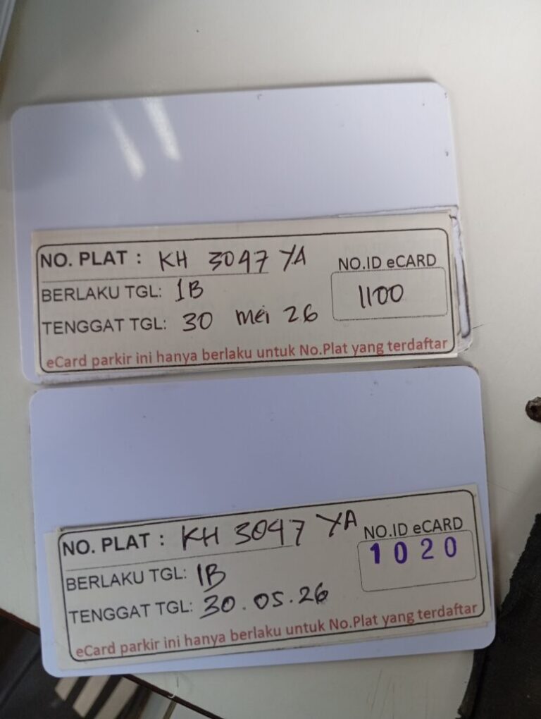 KARTU MEMBER TIDAK TERDAFTAR ID 1100 PINDAH KE 1020