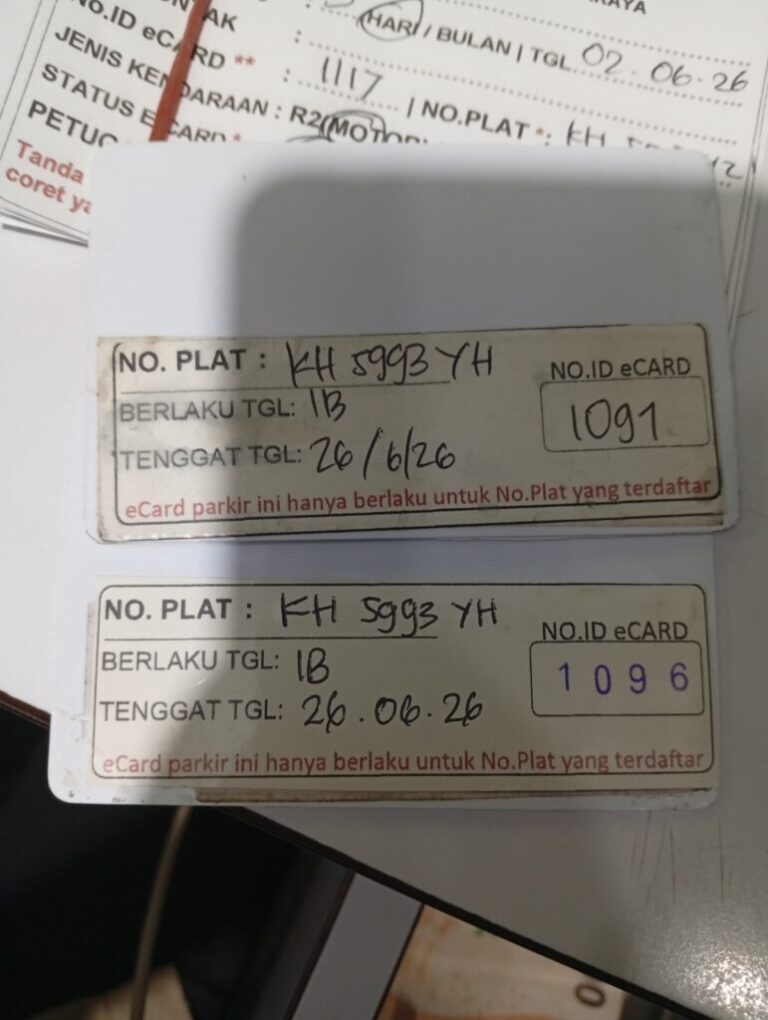 GANTI KARTU DARI ID 1091 KE 1096